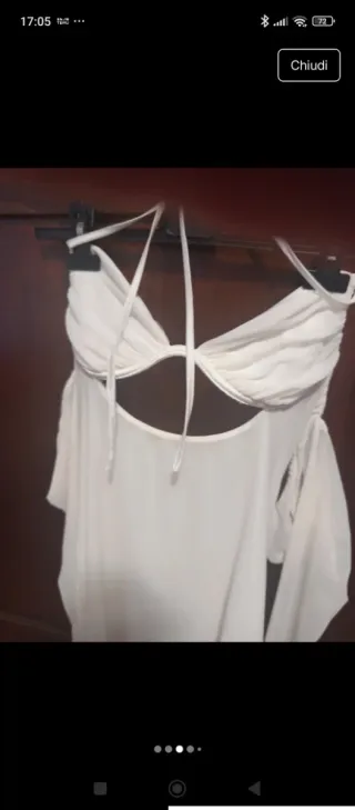 Vestito bianco elegante taglia M