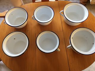 ANTIGUOS ORINALES A ESTRENAR DE CHAPA ESMALTADA