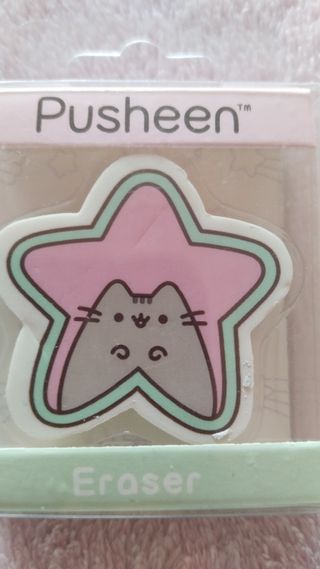 Goma Pusheen Estrella Gato Rosa