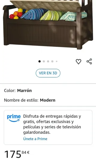 Baúl arcón banco marrón Keter