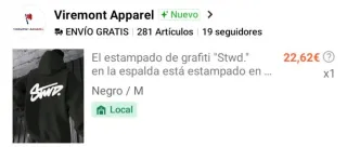 Sudadera Viremont Apparel con estampado