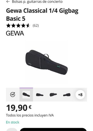 Funda GEWA para guitarra 1/4 niños