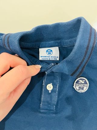 Polo North Sails blu 6 anni