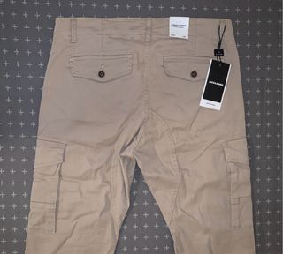 Pantalón cargo Jack&Jones Tapered Beige/Marrón
