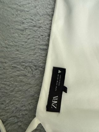 Chaleco Top Zara Blanco Perla Talla Única