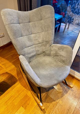 Silla Mecedora Estilo Escandinavo