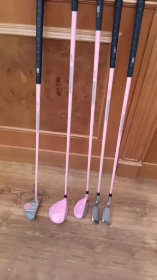 Juego Palos Golf Niña Rosa y Morado