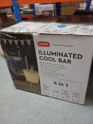 Mesa nevera con luz LED KETER