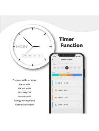 Cabezal Termostático MOES WiFi