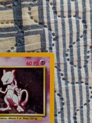 Carta Pokémon Mewtwo 1ª Edición Base set 10/102