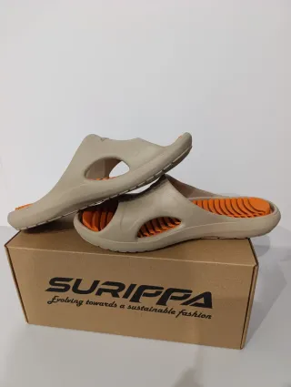 Sandalias de recuperación SURIPPA beige/naranja.