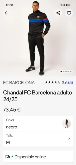 Chándal FC Barcelona Oficial Talla M