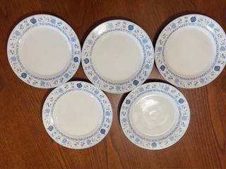 5 Piatti porcellana macronite piano