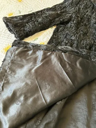 Abrigo de piel de Astracán auténtico