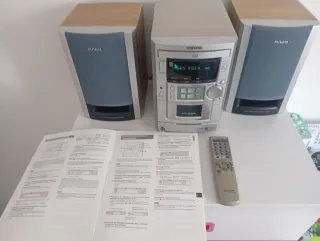 Minicadena Aiwa XR-M34 Plata/Azul