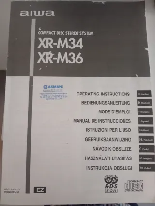 Minicadena Aiwa XR-M34 Plata/Azul