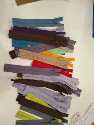 50 cerniere lampo miste 12 e 14 cm