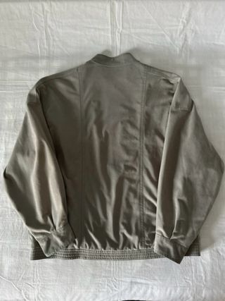 Chaqueta de terciopelo gris azulado