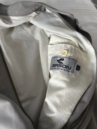 Chaqueta de terciopelo gris azulado