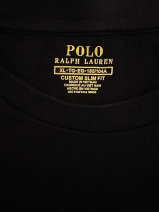 Maglietta Polo Ralph Lauren Nera Uomo XL