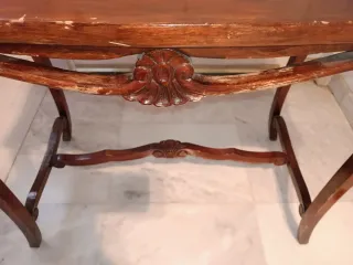 Mesa auxiliar vintage de madera