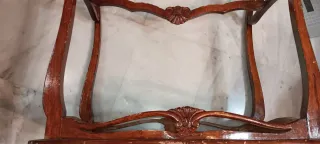 Mesa auxiliar vintage de madera