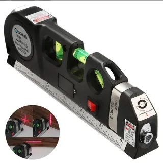 Medidor de Distancia Láser Digital con Nivel de