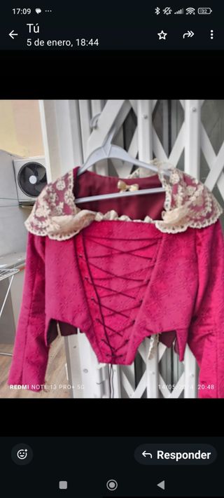 Corpiño fallera niña