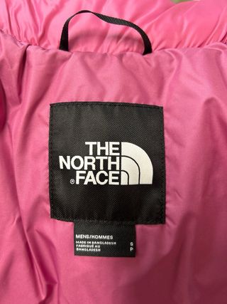 Piumino The North Face nero e rosa