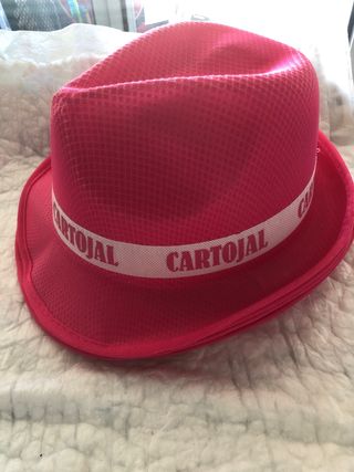 Sombrero Feria Málaga Rosa