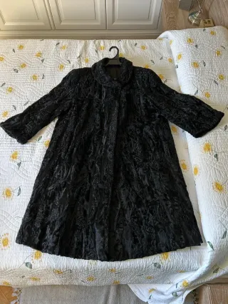 Abrigo Piel Astracán Negro