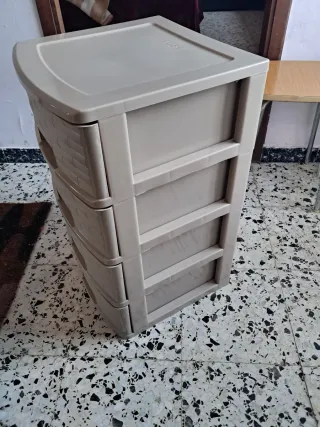 Gavetero Organizador Beige Plástico