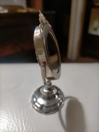 Specchio miniatura in argento vintage