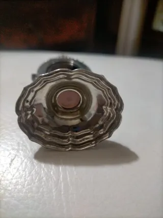 Specchio miniatura in argento vintage