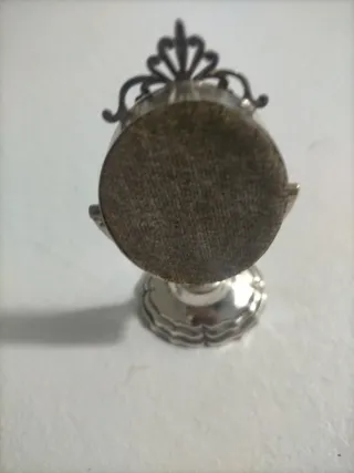 Specchio miniatura in argento vintage