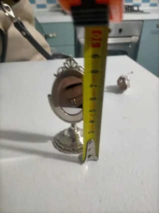 Specchio miniatura in argento vintage