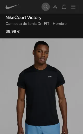 Camiseta Nike Negra