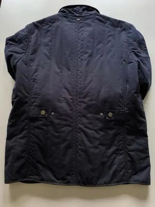 Abrigo Parka Rever Talla 52 Azul/marrón