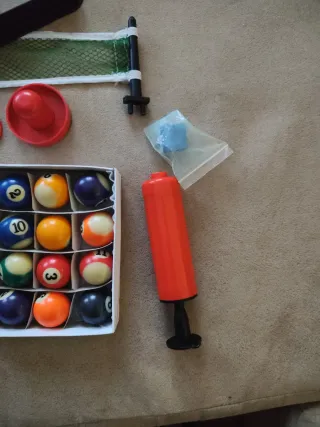 Juego de billar y ping pong