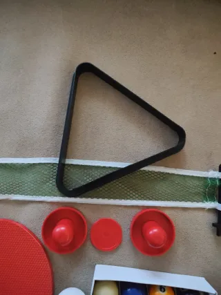 Juego de billar y ping pong