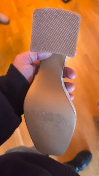 Zapatos de tacón ancho plataforma baja