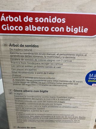 Árbol de Sonidos Play Tive Madera 23 Piezas