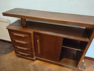 Mueble vintage madera cajones y puertas