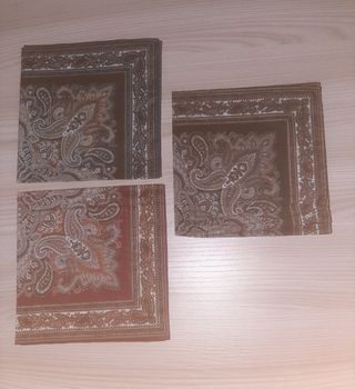 3 fazzoletti uomo fantasia paisley