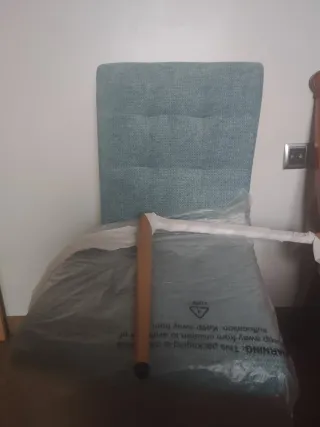 Silla Leia Tela Madera.