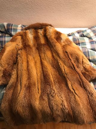 Abrigo de piel auténtica