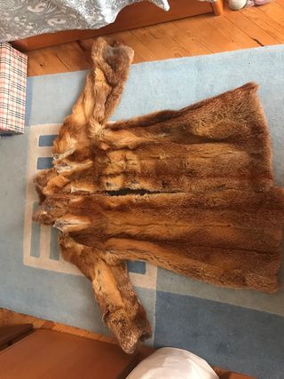 Abrigo de piel auténtica