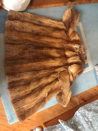 Abrigo de piel auténtica