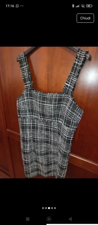 Salopette H&M a quadri taglia M