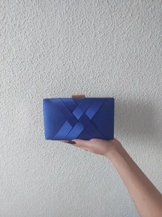 Bolso de mano azul